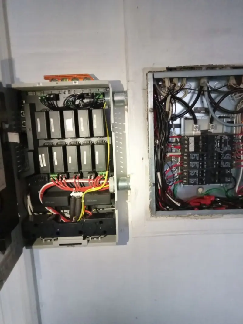 Electrical panel upgrade completed for Security Camera Wiring in East Windsor